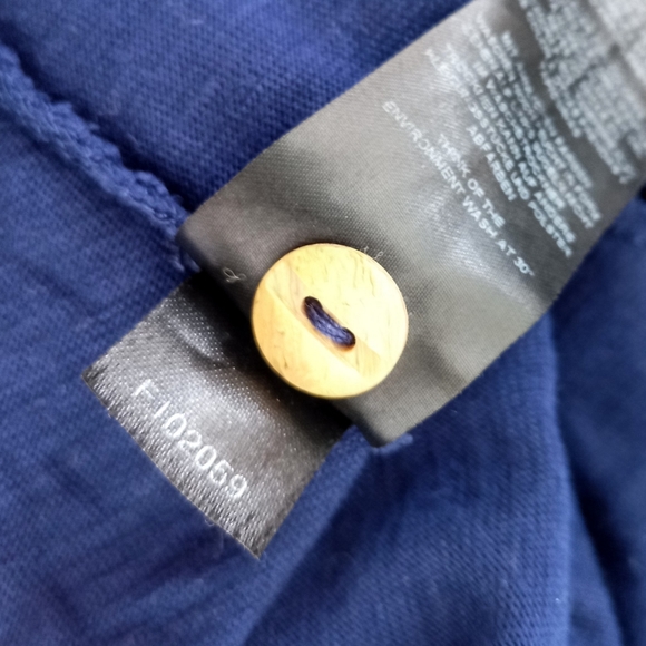 ASOS DESIGN jersey button front cupped tea culotte jumpsuit in navy - Picture 12 of 12